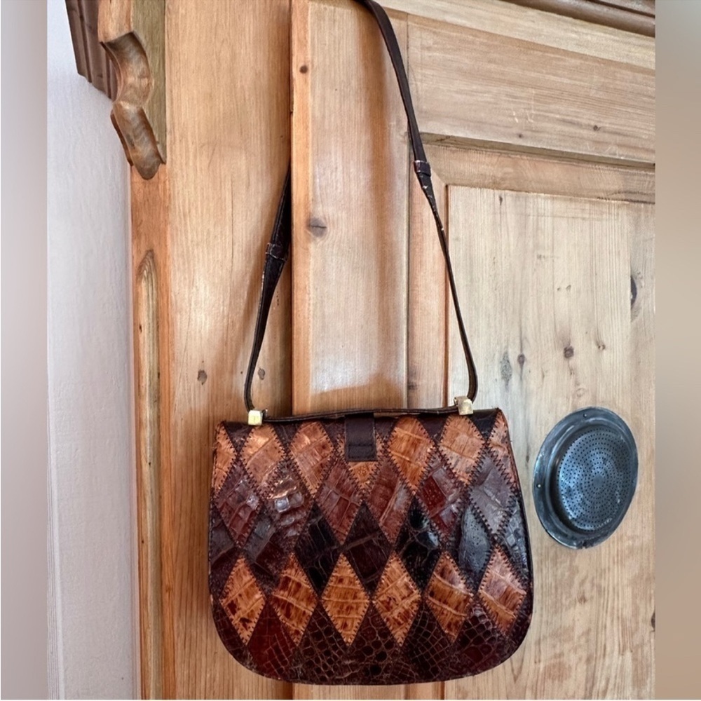 **RARE** 1950's-1960's Gator/Crocodile Handbag by
Elysardo Madrid Mallorca Spain - Picture 3 of 10